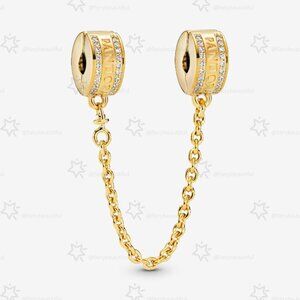 Pandora Logo Safety Chain Clip Charm